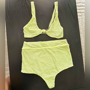 Acacia Swimwear neon mesh Spain top & Solento bottom